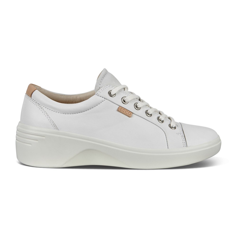 Tenis Mujer - ECCO Soft 7 Wedge - Blancos - CYO832179